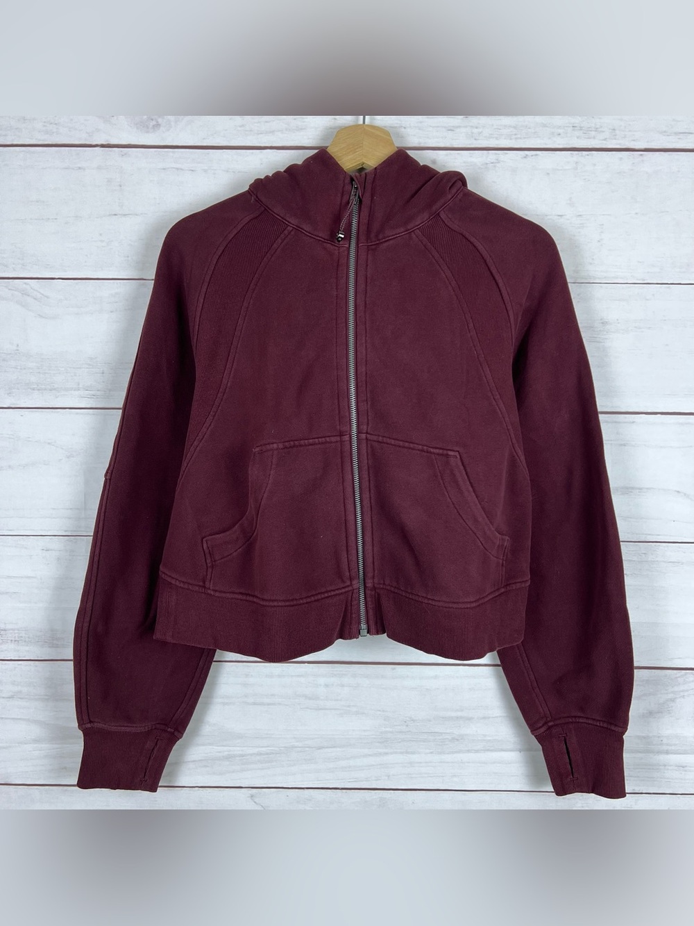 Lululemon Scuba Oversized Full Zip Hoodie Women XS/S Cropped Relax Fit LW3EOZS